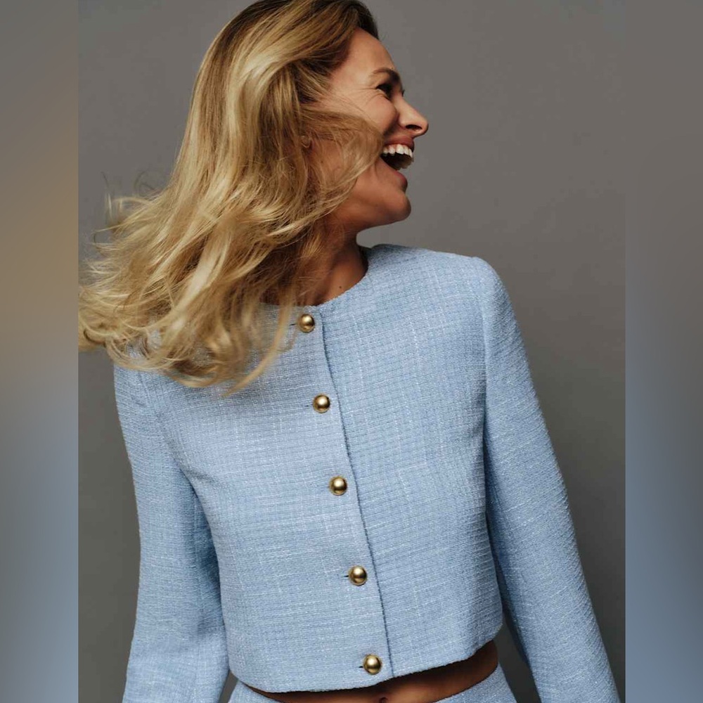 NWT Reformation Trista Jacket in Blue, Size S, $298